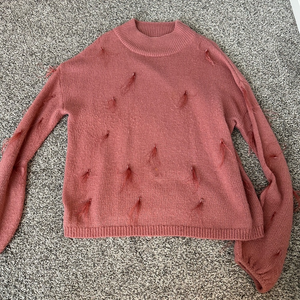 Feather sweater